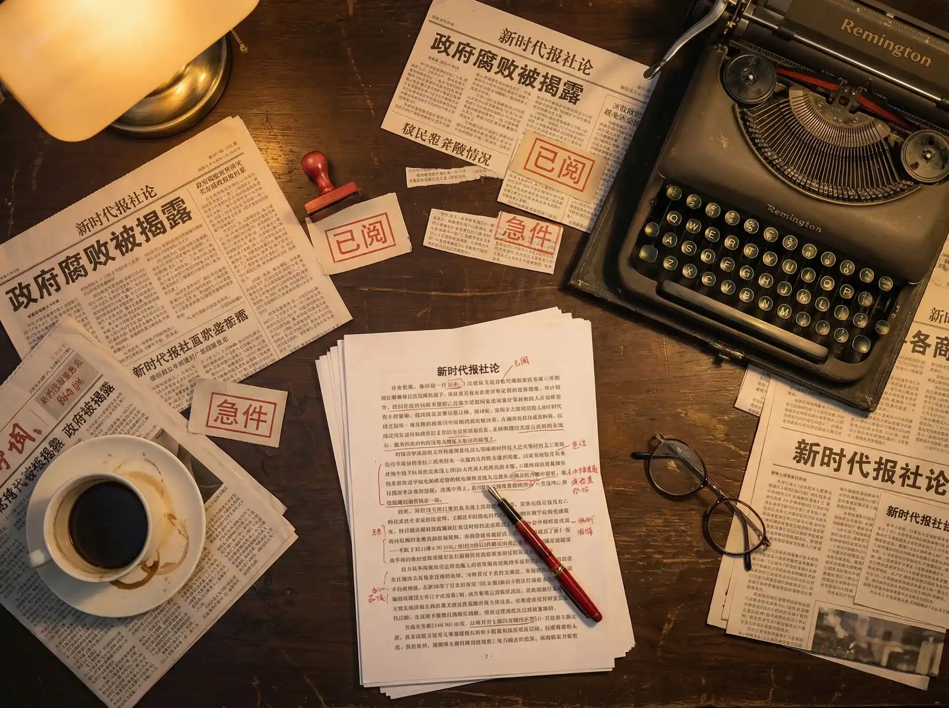 华体育会官网 - 报社编辑部工作场景